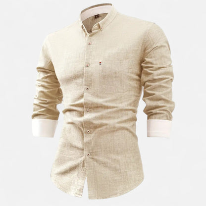 Men's Vintage Utility Shirt – Long Sleeve Workwear Style