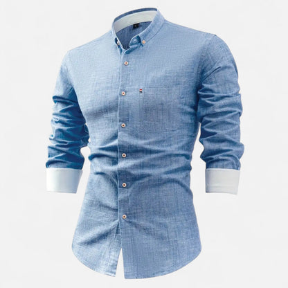 Men's Vintage Utility Shirt – Long Sleeve Workwear Style