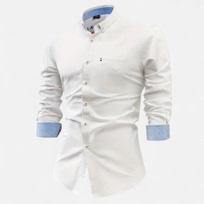 Men's Vintage Utility Shirt – Long Sleeve Workwear Style
