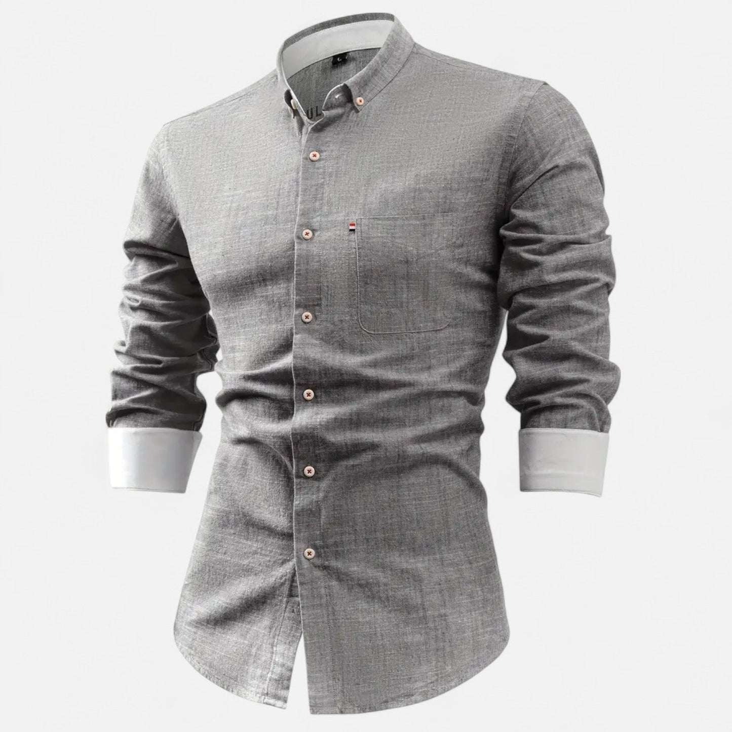 Men's Vintage Utility Shirt – Long Sleeve Workwear Style