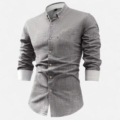 Men's Vintage Utility Shirt – Long Sleeve Workwear Style