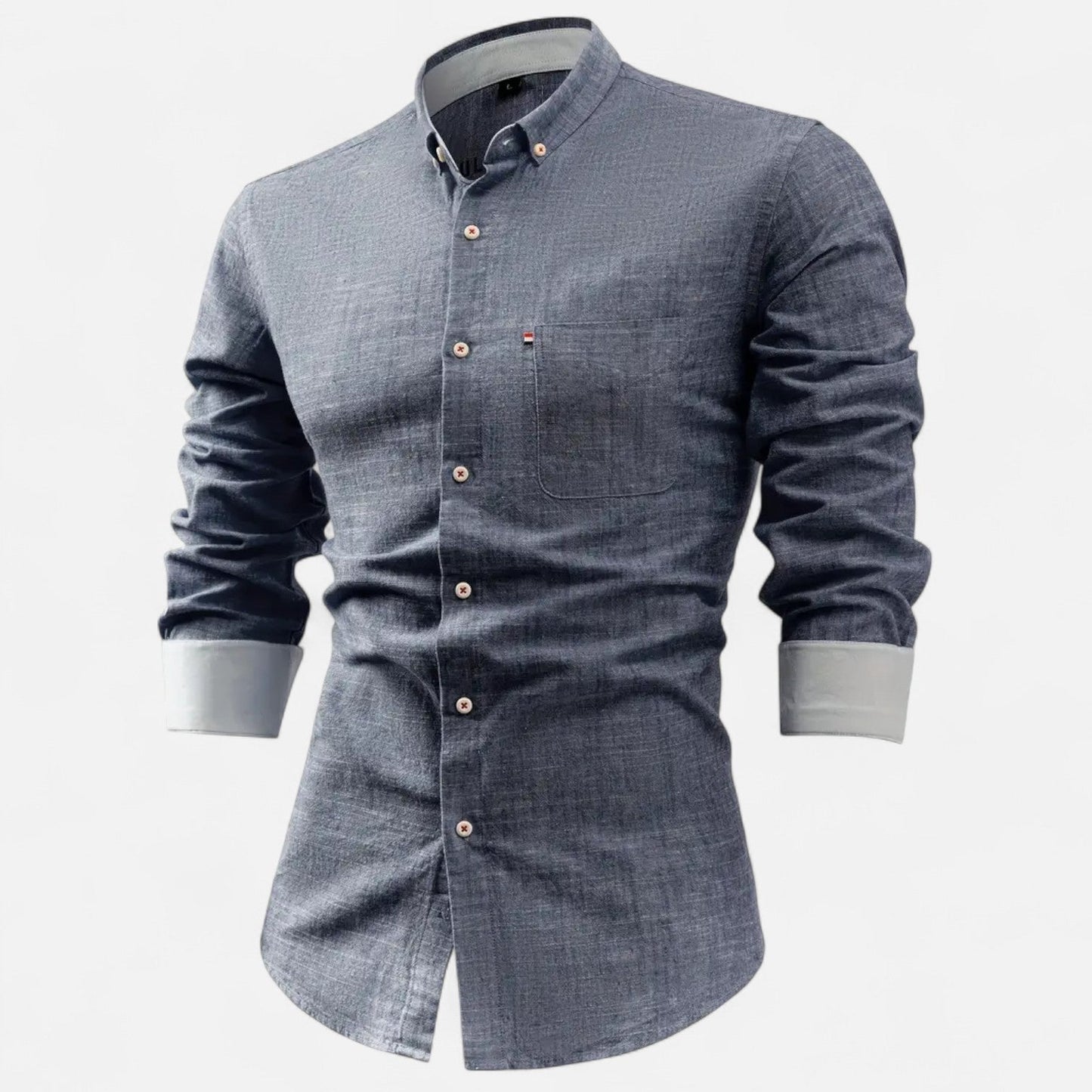 Men's Vintage Utility Shirt – Long Sleeve Workwear Style