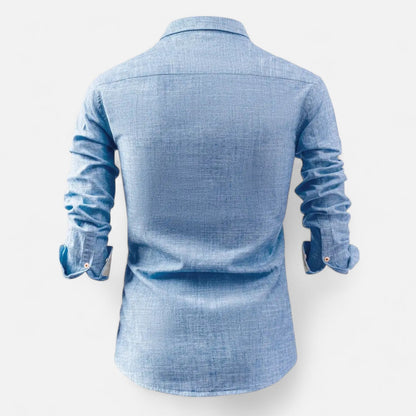 Men's Vintage Utility Shirt – Long Sleeve Workwear Style