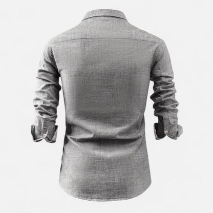Men's Vintage Utility Shirt – Long Sleeve Workwear Style