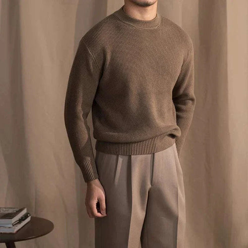 Men's Wool Ribbed Sweater