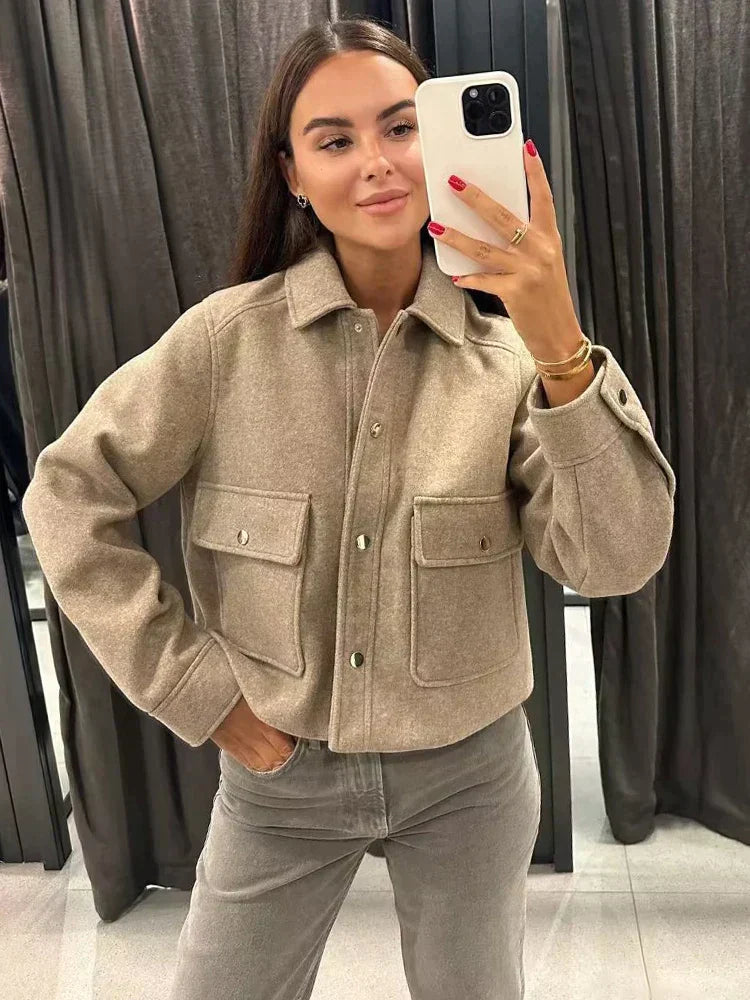 Women's Blazer Jacket with Tailored Fit