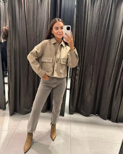 Women's Blazer Jacket with Tailored Fit