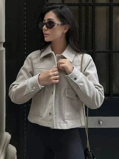 Women's Blazer Jacket with Tailored Fit