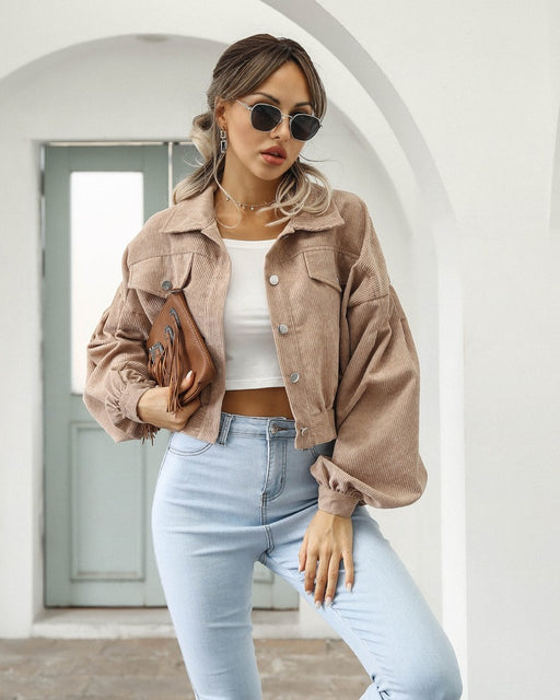 Women's Casual Cropped Jacket