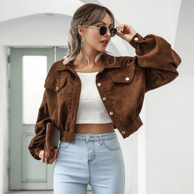 Women's Casual Cropped Jacket