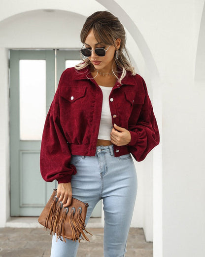 Women's Casual Cropped Jacket