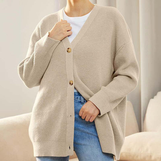 Women's Oversized Button Vest