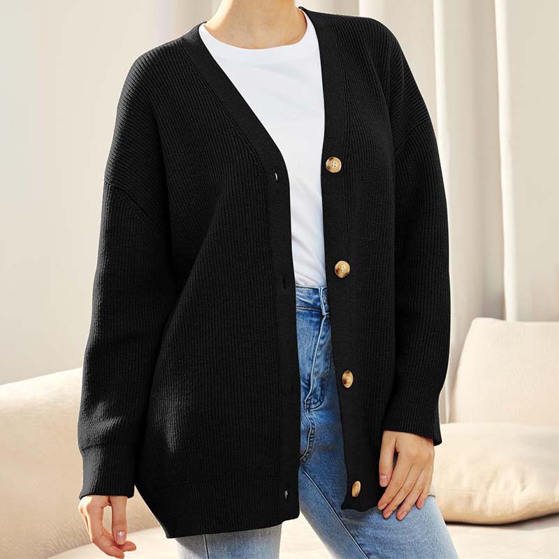 Women's Oversized Button Vest