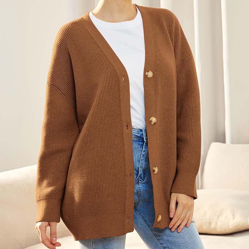 Women's Oversized Button Vest