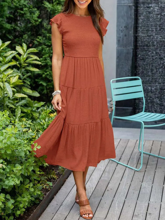 Women's Layered Maxi Dress for Effortless Summer Elegance