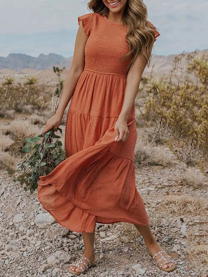 Women's Layered Maxi Dress for Effortless Summer Elegance