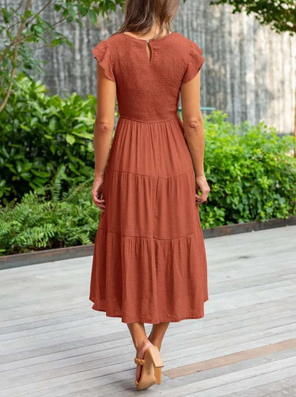 Women's Layered Maxi Dress for Effortless Summer Elegance