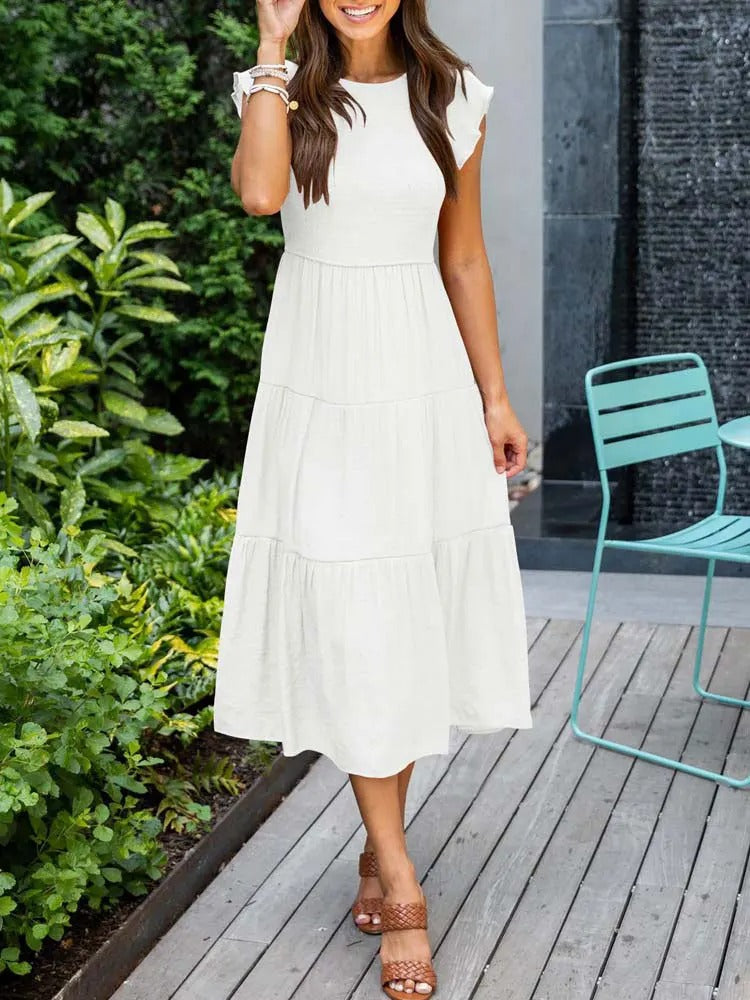 Women's Layered Maxi Dress for Effortless Summer Elegance
