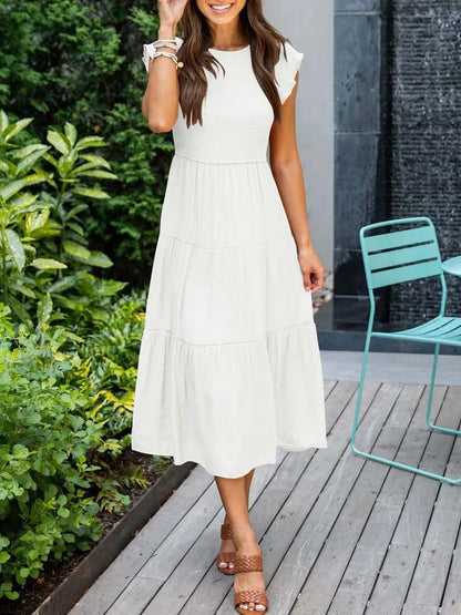 Women's Layered Maxi Dress for Effortless Summer Elegance