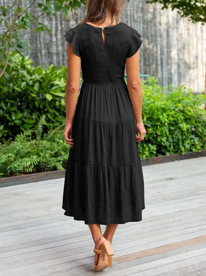 Women's Layered Maxi Dress for Effortless Summer Elegance