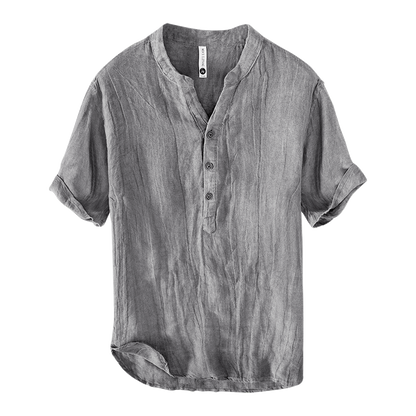 Men's Linen Shirt Short Sleeve – Lightweight Summer Casual