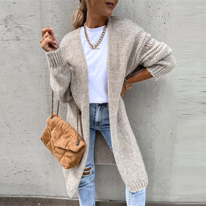 Women's Long Cardigan Knit Sweater