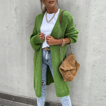 Women's Long Cardigan Knit Sweater