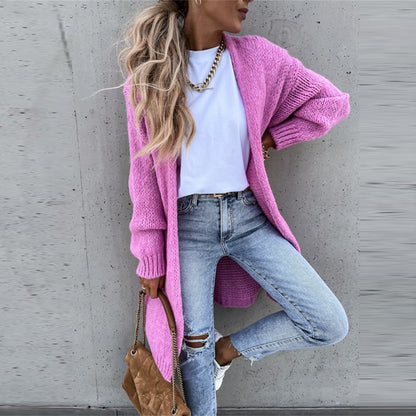 Women's Long Cardigan Knit Sweater