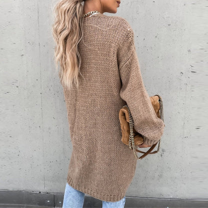 Women's Long Cardigan Knit Sweater