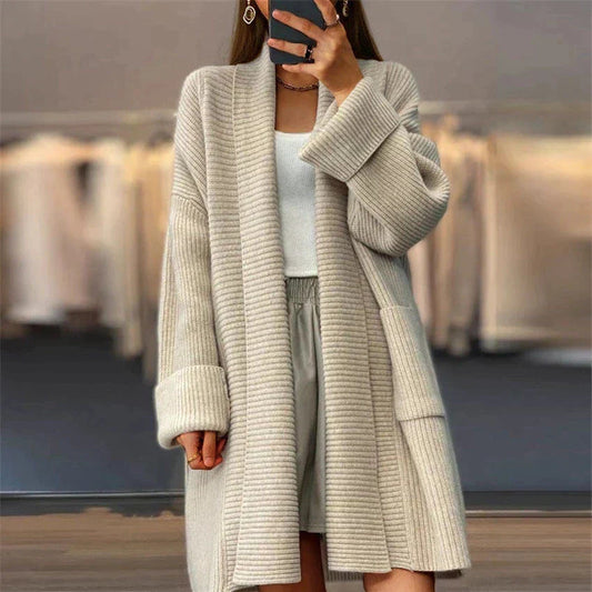 Women's Long Knitted Cardigan