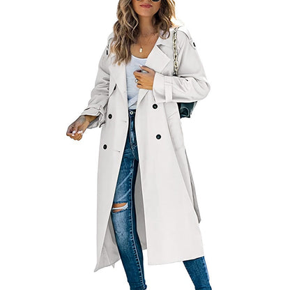 Women's Lightweight Long Trench Coat