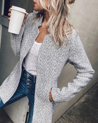 Women's Wool Long Blazer Vest