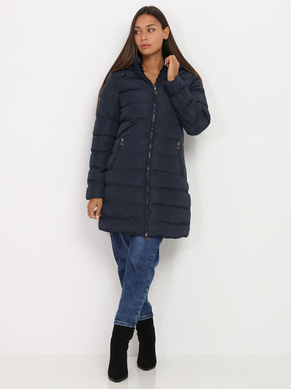 Women's Padded Winter Coat with Hood