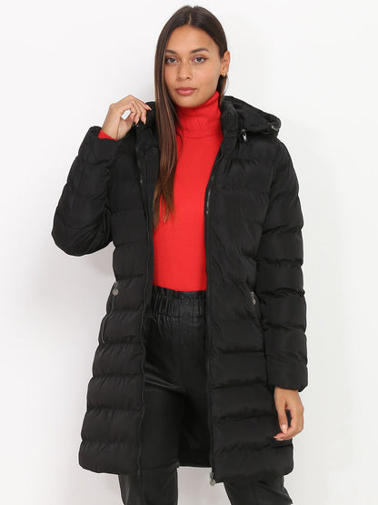 Women's Padded Winter Coat with Hood