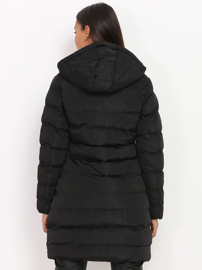 Women's Padded Winter Coat with Hood