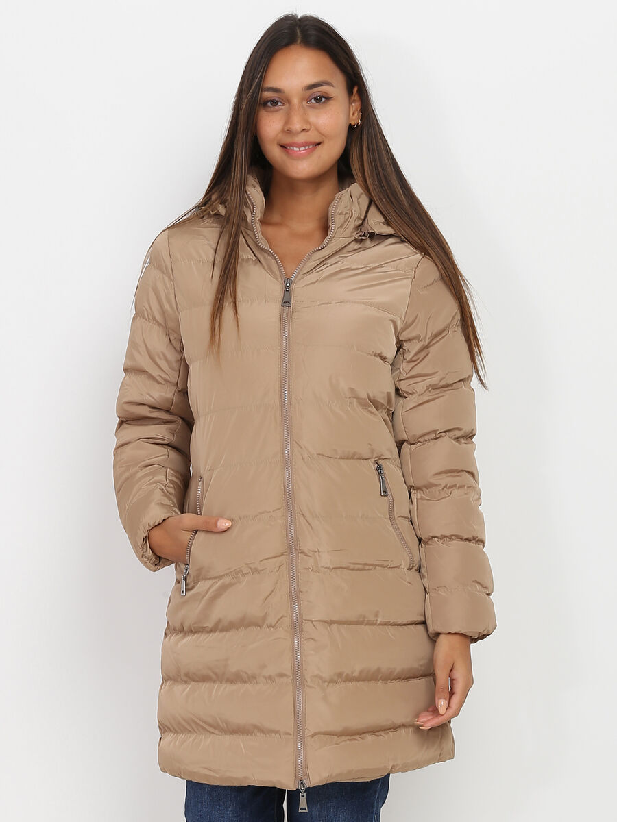 Women's Padded Winter Coat with Hood