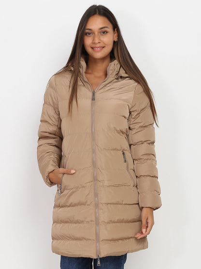 Women's Padded Winter Coat with Hood