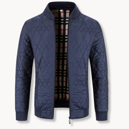 Men's Quilted Jacket with Fleece Lining