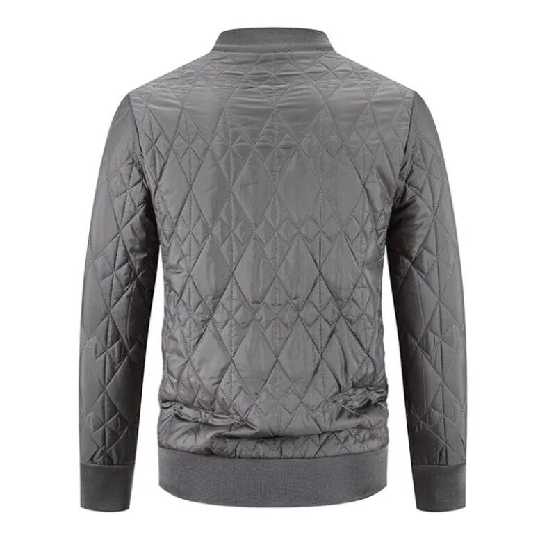Men's Quilted Jacket with Fleece Lining