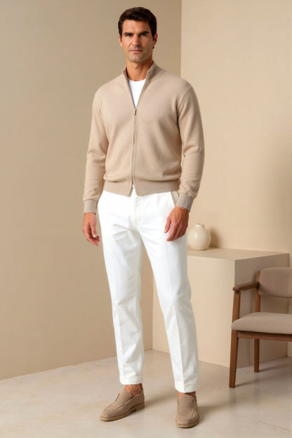 Women's Slim Ankle Trousers with Functional Pockets