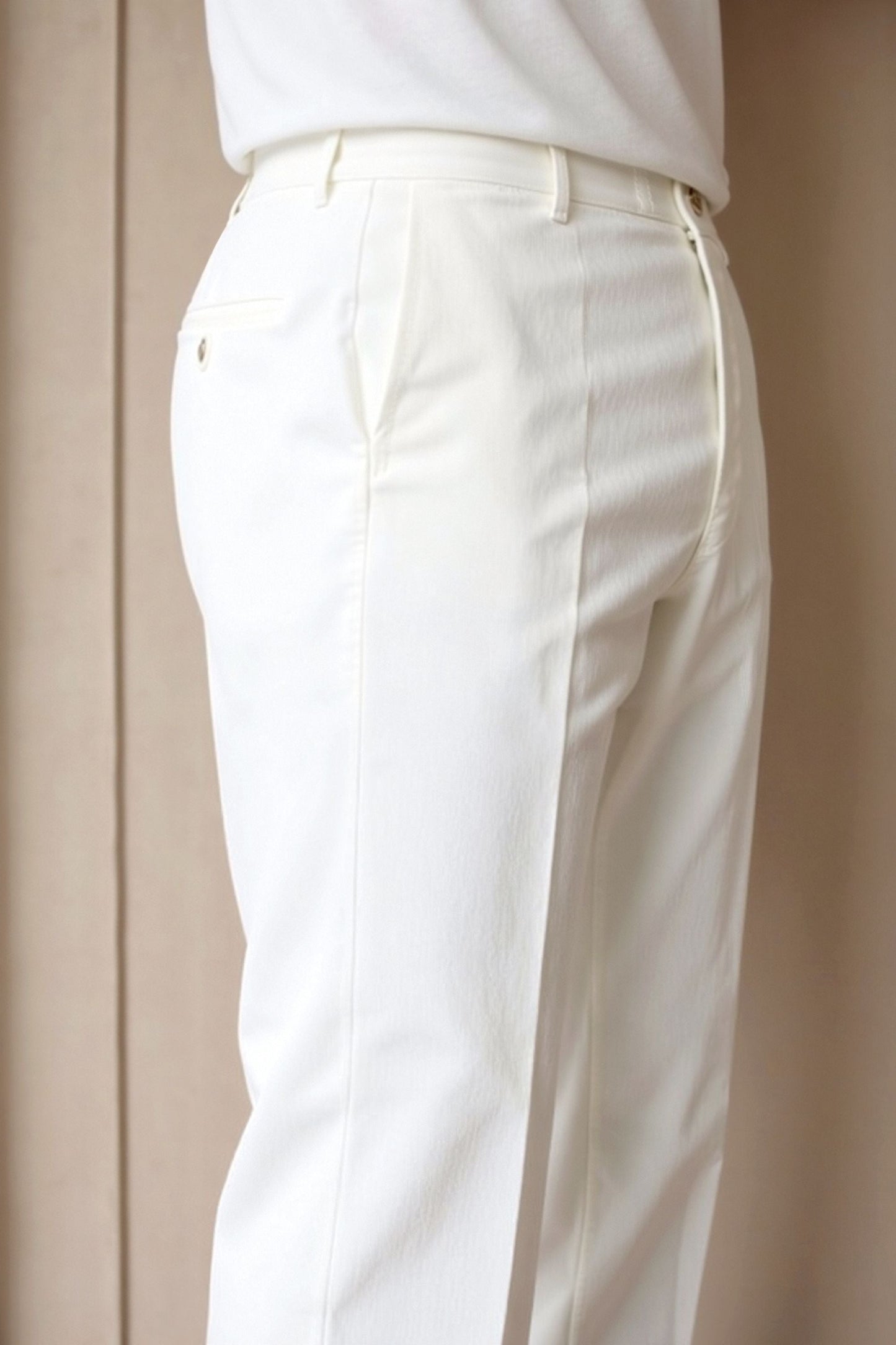 Women's Slim Ankle Trousers with Functional Pockets
