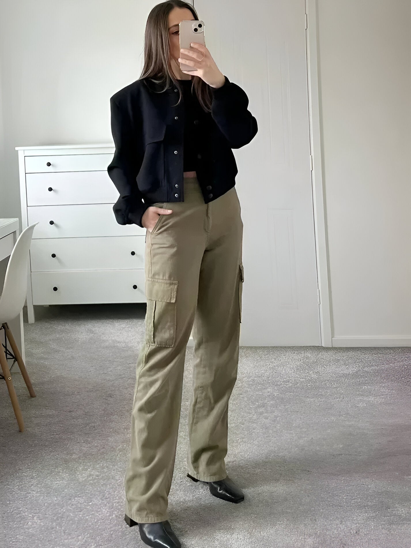 Women’s Tweed Overshirt with Pockets