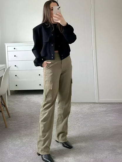 Women’s Tweed Overshirt with Pockets