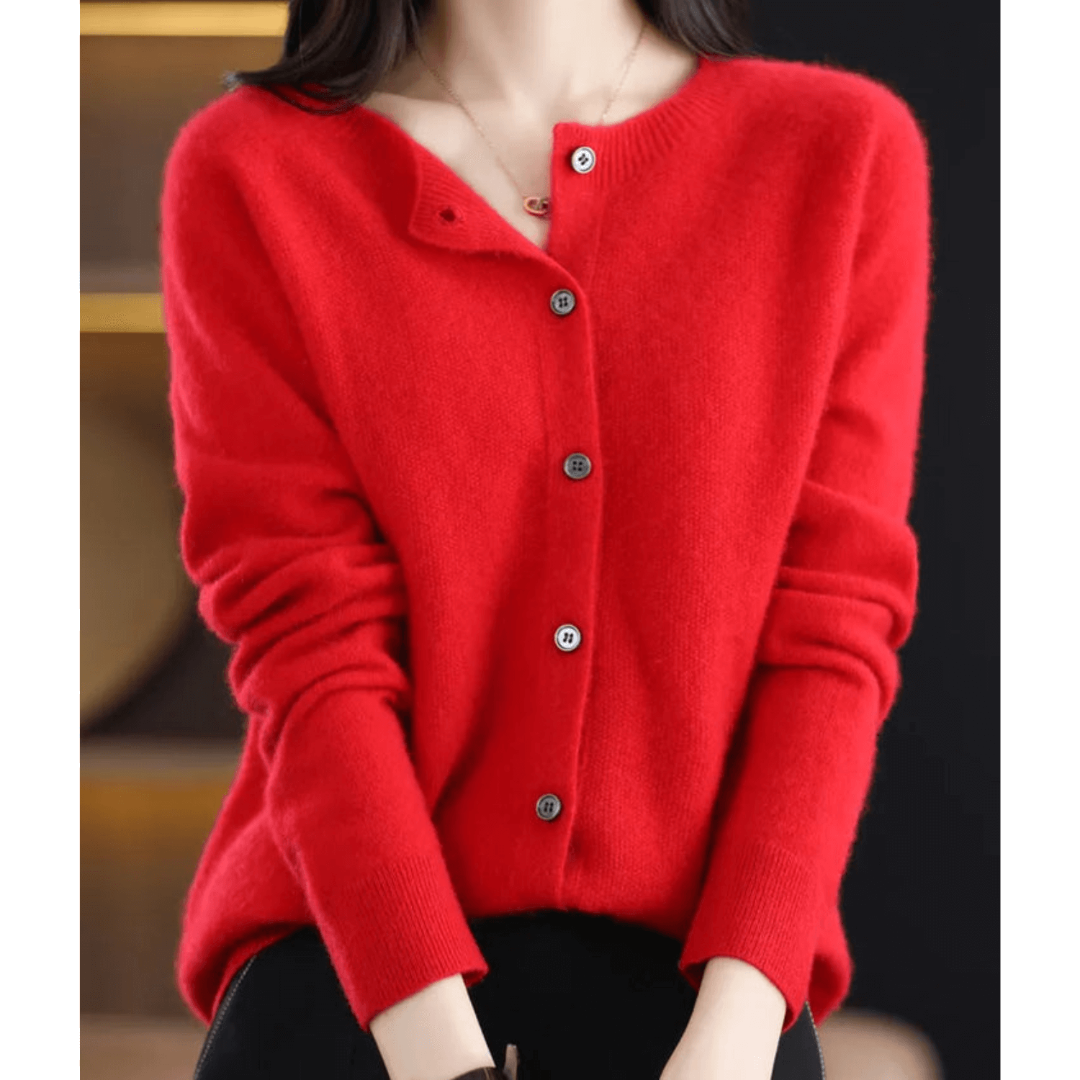 Women's V-Neck Knit Cardigan