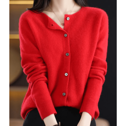 Women's V-Neck Knit Cardigan