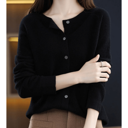 Women's V-Neck Knit Cardigan