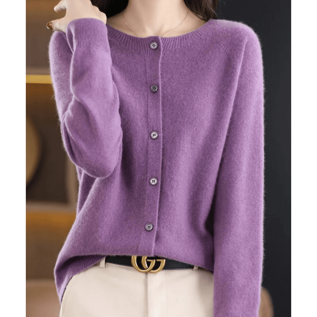 Women's V-Neck Knit Cardigan