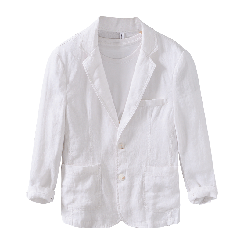 Men's Vintage Linen Jacket – Lightweight Blazer