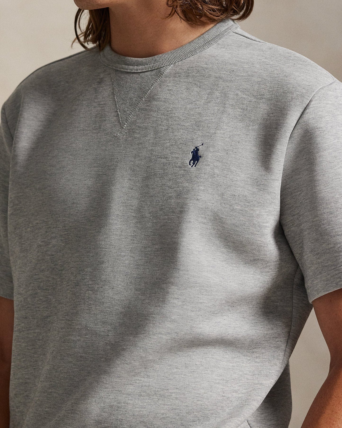 Rɑlph Lɑuren - Double-Knit Short-Sleeve Sweatshirt